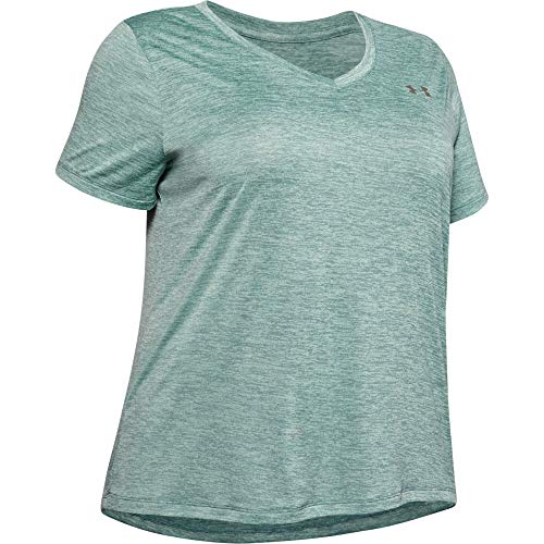 Image of Under Armour Plus Size Tech Solid Short Sleeve V-Neck