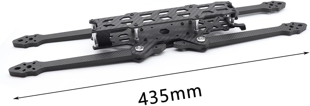 VERBANA for LX10 V2 FPV Drone 405mm Wheelbase Frame Carbon Fiber with 7mm Thickness Arm Spare Part for 10 Inch Propeller for DIY RC FPV Racing Drone Quadcopter Accessories