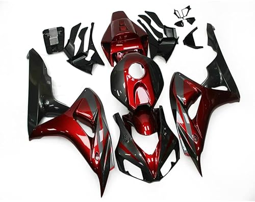 Kit de carenado de inyección rojo y negro apto para Honda CBR1000RR 2006 2007 06 07 CBR 1000RR 2006-2007 CBR 1000 RR ABS Carrocería de carrocería de