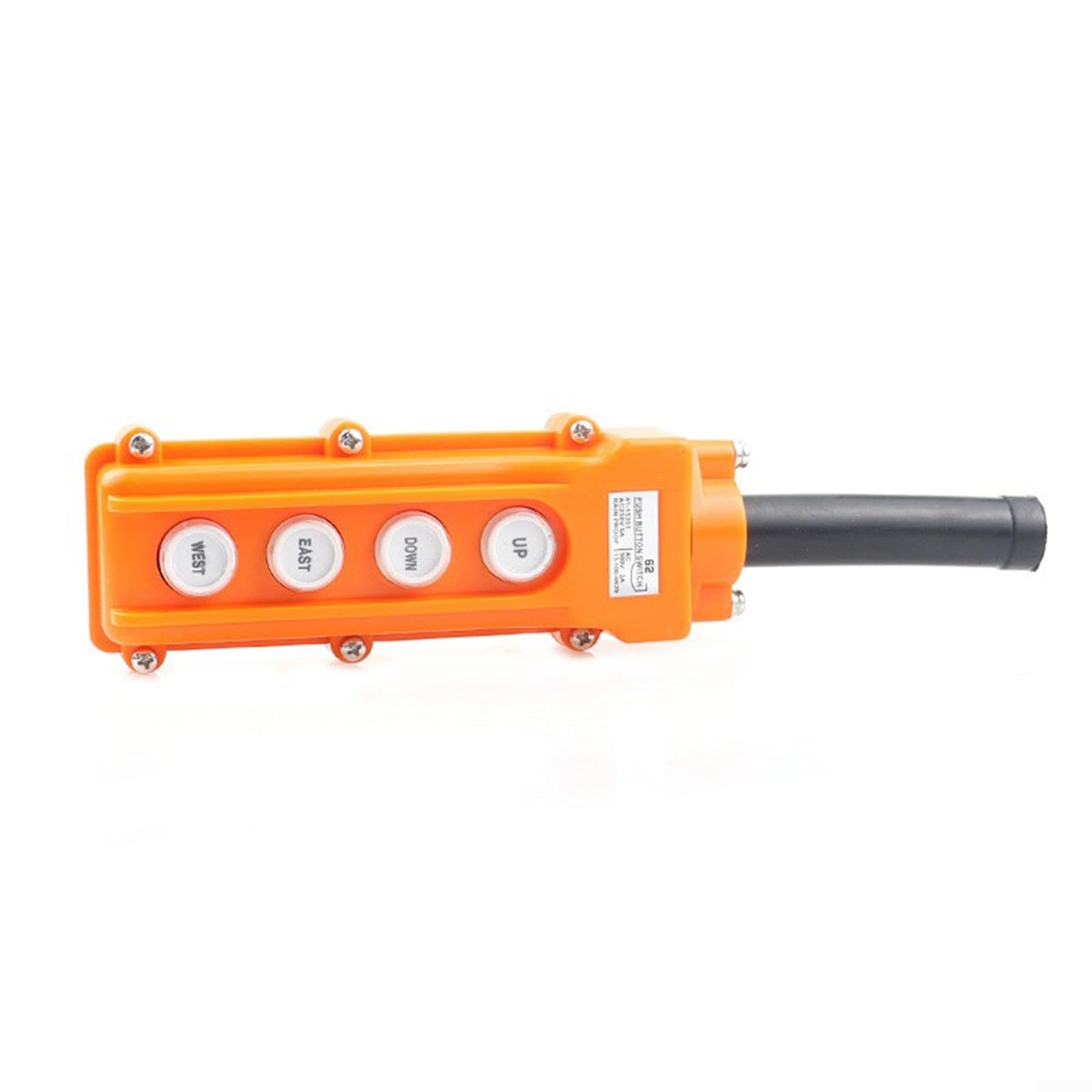 COB-62 Druckknopf-Kranschalter mit vier unabhängigen Momentarknöpfen und Nennspannung AC 250 V 5 A AC 500 V 2 A für hohe Beanspruchung