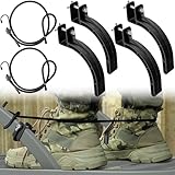 RunNico 2 Pack Climber Stand Accessories, Climbing Tree Stand Accessories with Elastic Rope, Fast Climb Stirrup for 1'' Square Tube Bracket Outdoor Hunting Standing Safety