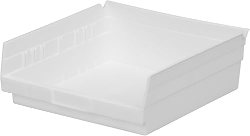 Vista 15 de Akro-Mils 30170 - Caja de plástico para estantes anidados, (12 x 11 x 4 pulgadas), color rojo, (paquete de 12)