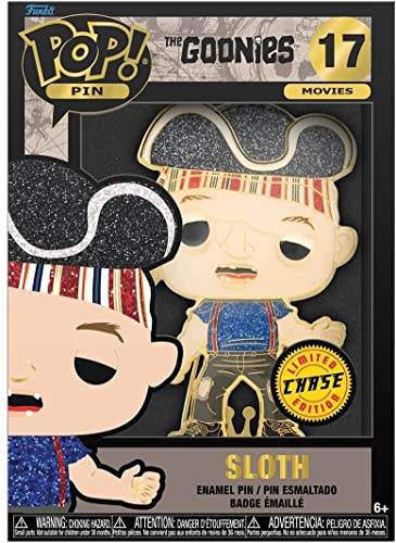 Funko Large Enamel Pin GOONIES: SLOTH, Sloth, the Goonies Enamel Pins, Cute Collectable Novelty Brooch, for Backpacks & Bags