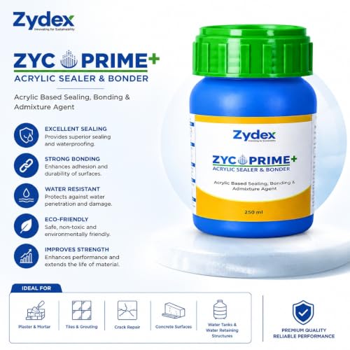 Image of Zydex Zycoprime+ Acrylic Based Sealing, Bonding and Admixture Agent (250ml)