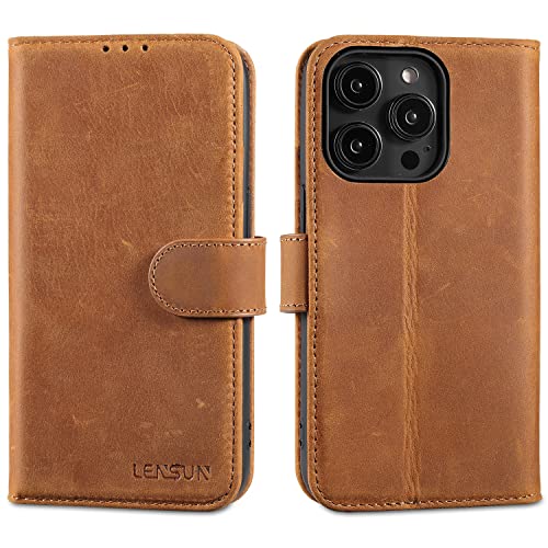 LENSUN Flip Case for iPhone 14 Pro 5G