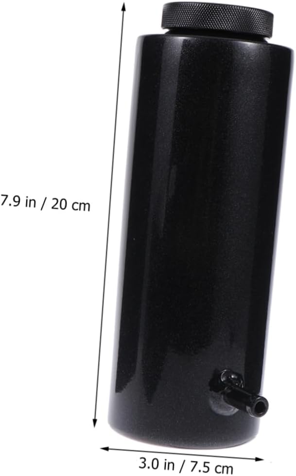 Car Oil Tank Aluminum Alloy Oil Breathable Pot Modified Car Oil Tank Black Sturdy Oil Pot