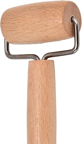 Miniatura 9 de Rodillo de masa, tecnología de revestimiento de rodillos de pizza, agarre cómodo para panadería para el hogar y la cocina