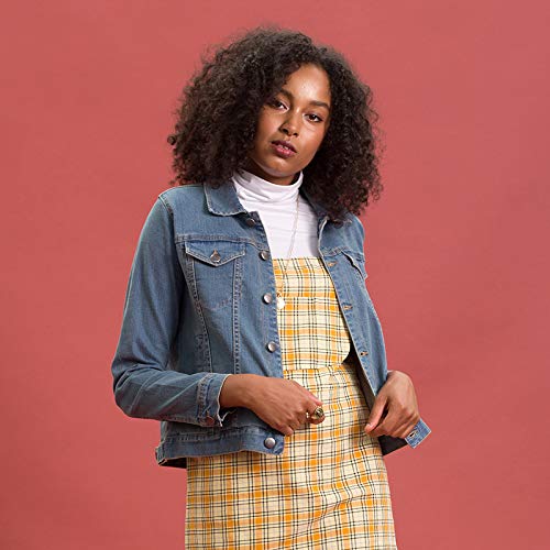 Women's Olivia Denim Jacket SD065- Ladies Long Sleeve Blue Jacket3