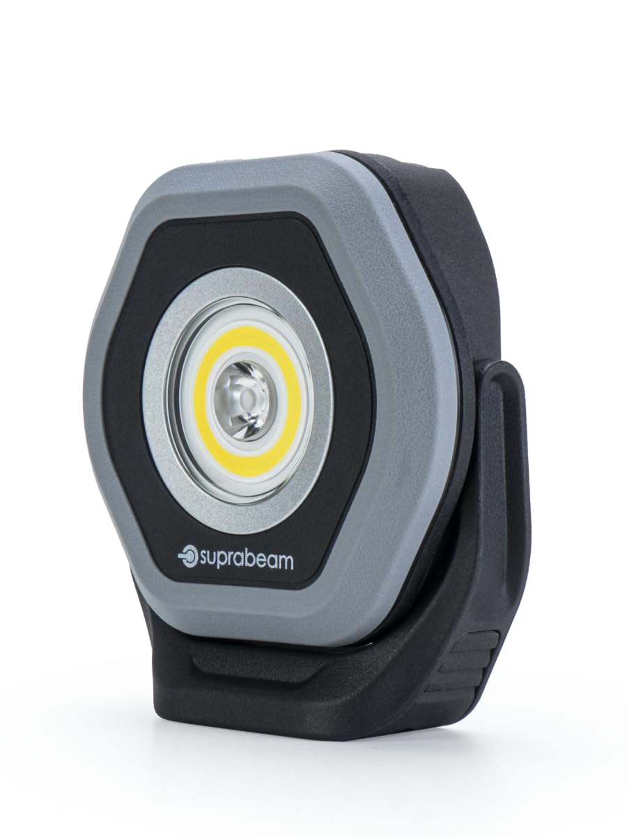 Suprabeam D4r LED Akku Arbeitsleuchte mit 1400 Lumen, 180° verstellbarer Kopf & Magnetfuß, IP65 für Wasser- & Staubschutz