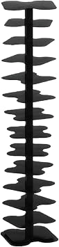 Narrow Bookshelf,Standing Shelf,Small Bookshelf for Small Spaces,Modern Corner Bookcase,Open Shelf Bookcase,for Home Office Living Room BedroomBlack,14.2 * 14.2 * 67.7