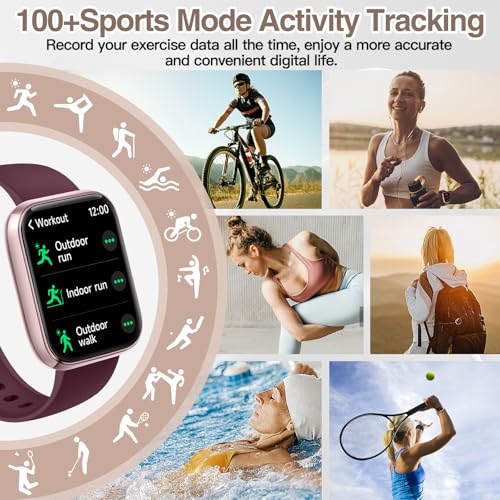 Image of Smart Watch for Women Men with Bluetooth Call, Alexa Built-in Smartwatch, 1.83 inchDIY Dial Fitness Watch with Sleep Heart Rate Monitor, 110+ Sport Modes, IP68 Waterproof Watch Compatible with Android iOS