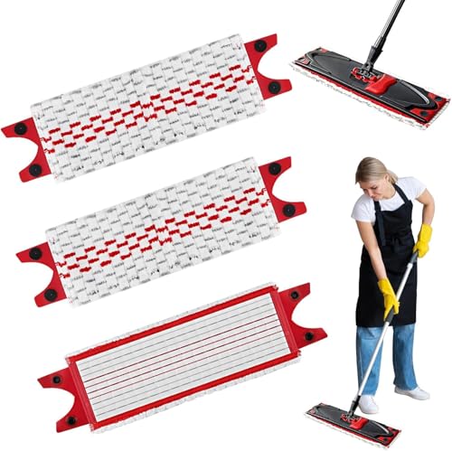Juego De 3 Recambios De Mopa De Microfibra Cabezal Extra Ancho Lavable A Máquina Reutilizable Para Limpieza Completa De Suelos Juego De 3 Recambios De Mopa De Microfibra Cabezal Extra Ancho Lavable A Máquina Reutilizable Para Limpieza Completa De Suelos