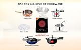 BALTRA Radiant Feel Pro Infrared Glass Induction Cooktop Touch Panel 2000 Watt (All Utensil use-able)