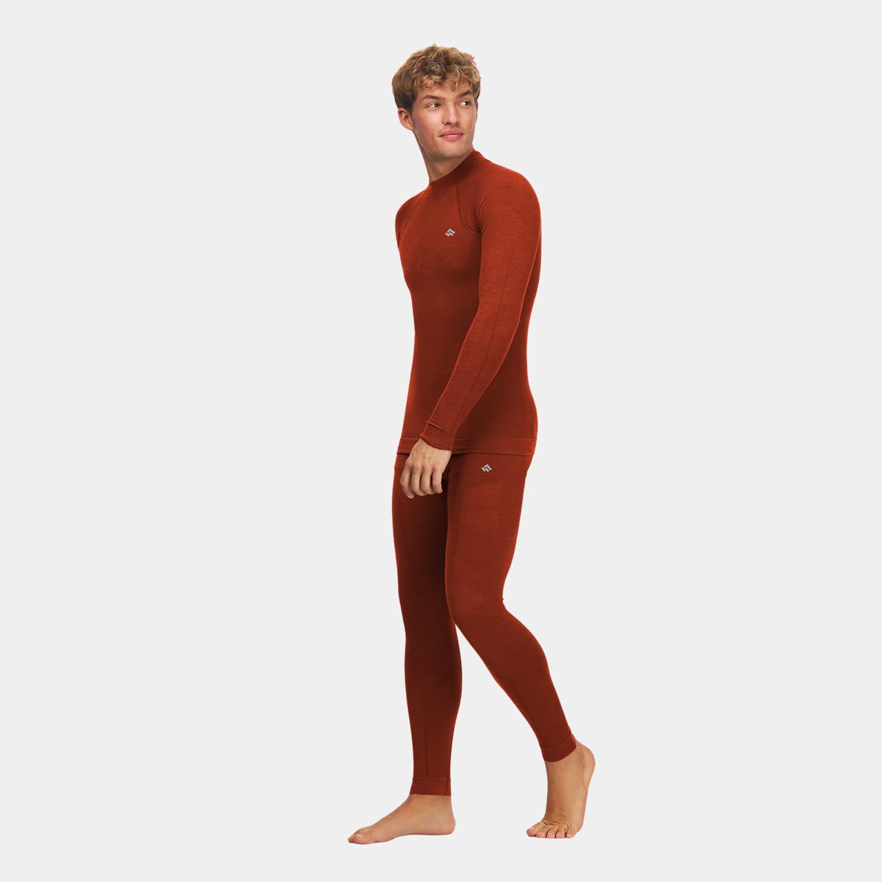 Alpinus Bielizna termoaktywna unisex Set Merino Aoraki pomarańczowe GT11910