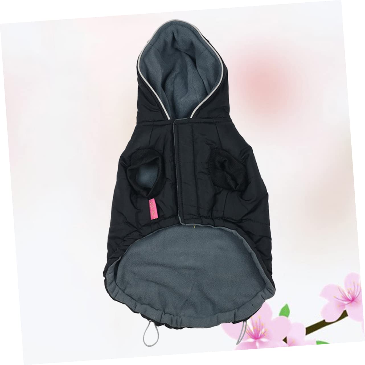 INOOMP 2pièces Gilet Coton Réfléchissant pour Chien Veste Chaude Et Confortable Vêtements Hiver pour Animaux De Compagnie Modèle Noir