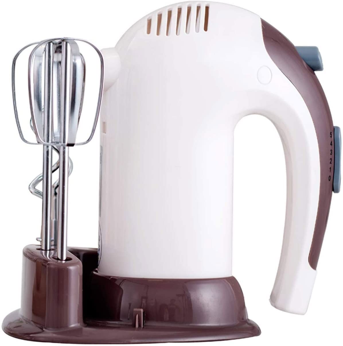 SMSOM Hand Mixer Electric Kitchen Mixer Handheld Mixer 5 Speed 4 Stainless Steel Accessories Food Mixer for Cream