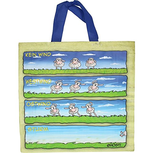 Tragetasche Hösti *3 Schafe GEGEN DEN WISSENSDURST*...Kein Wind,Westwind,OstwindHösti Cover