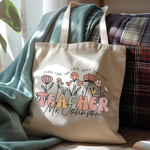 Bolso Tote Personalizado Grande para Maestro miniatura 5