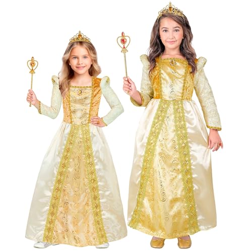W WIDMANN MILANO Party Fashion - Ensemble de princesse pour filles, avec robe et couronne pour le carnaval et le théâtre