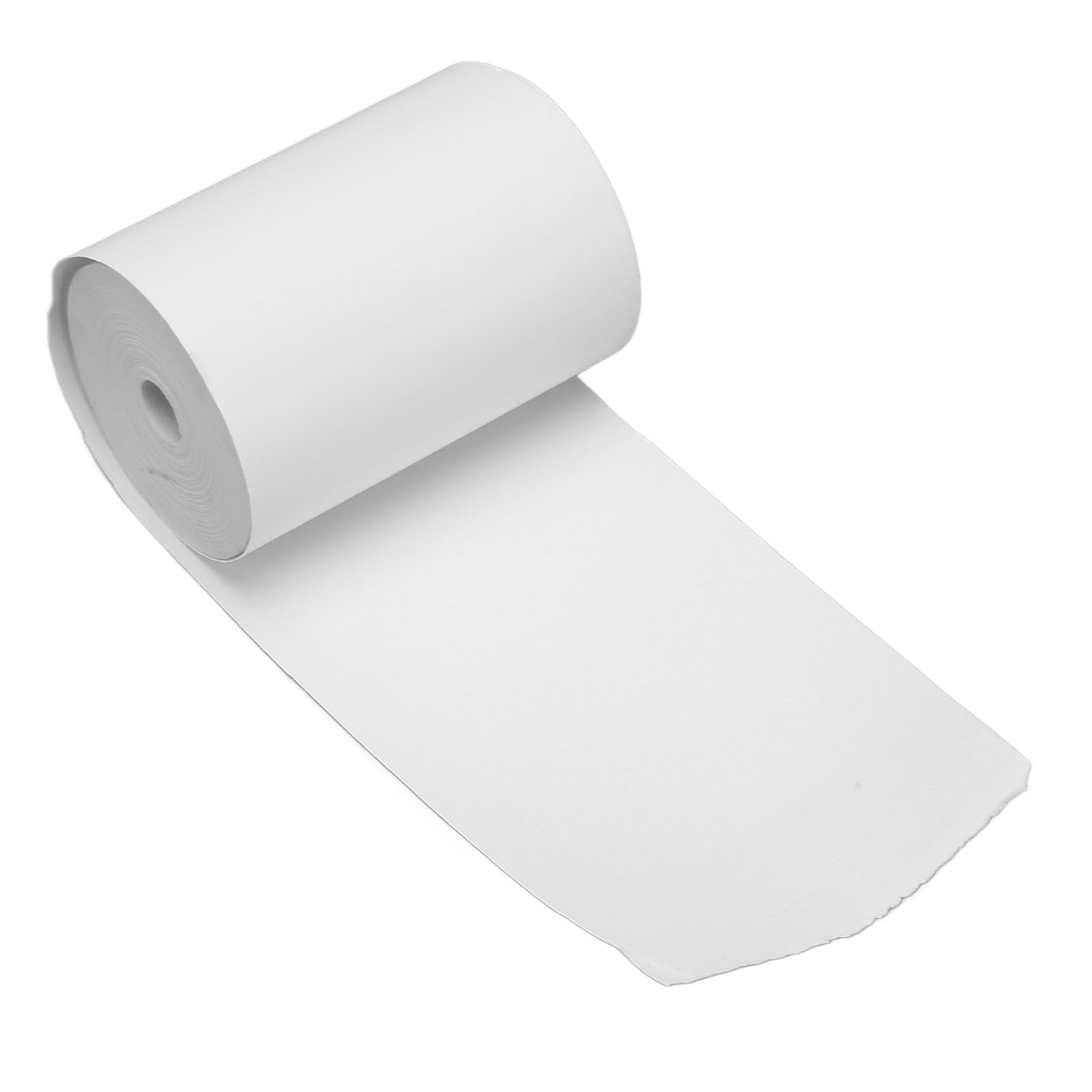 Fdit Rolki Papieru Termicznego Termiczny Papier pokwitowań Termiczny Papier do Drukarek 50 Rolek o Grubości 2,2 X 1,6 Cala Przezroczysty Druk do Drukarki pokwitowań Etykieta (Bez rdzenia rurowego)