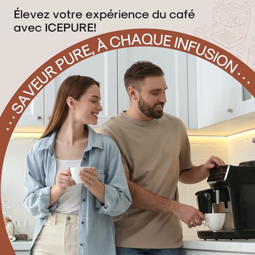 Miniatura 9 de Icepure Filtro De Agua Para Máquina De Café, Compatible Con Filtros De Agua Siemens Eq Series, Eq3 Eq6 Eq9, Eq500, S700, Brita Intenza 575491, Bosch Tcz7003, Tcz7033, 6 Piezas