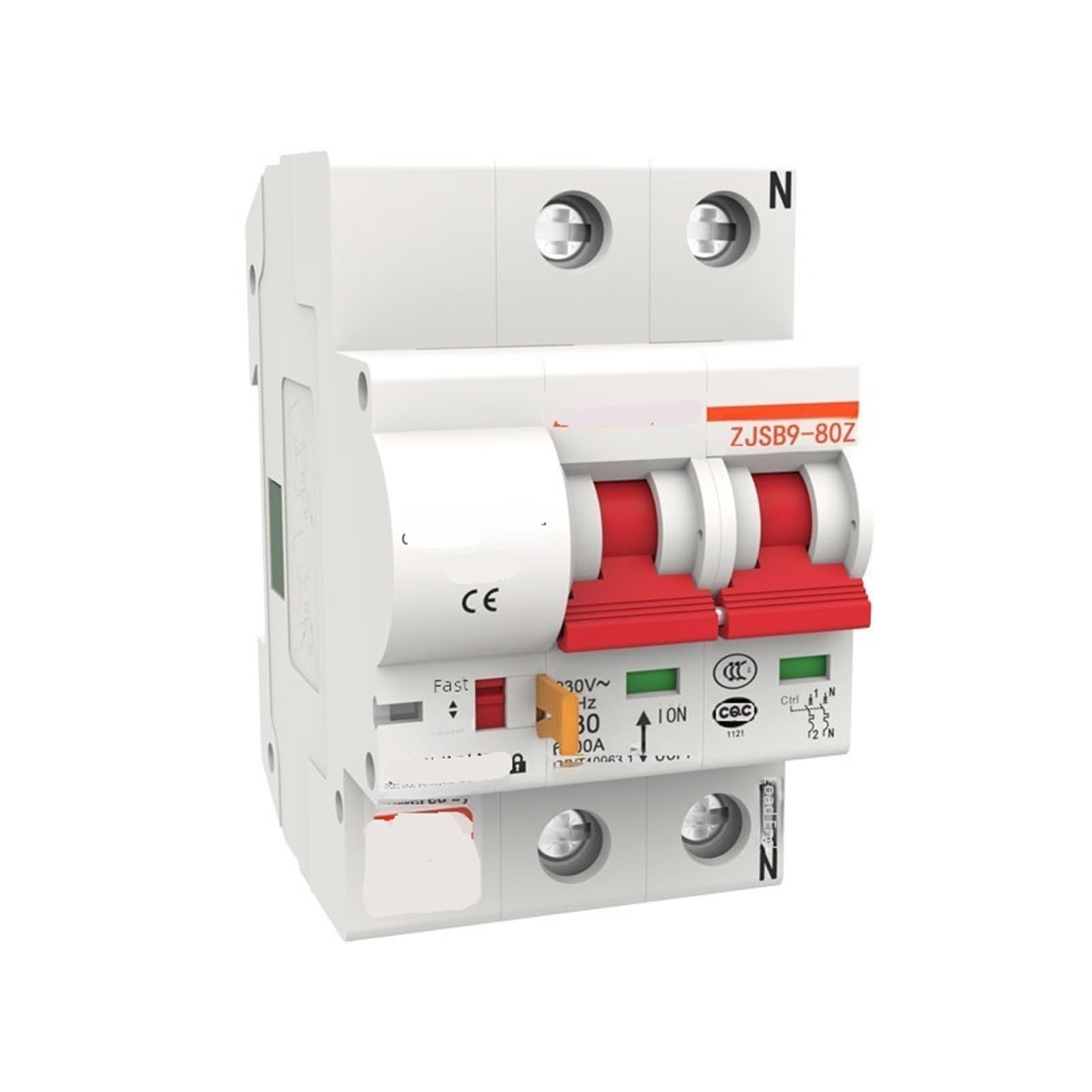 Disjoncteur ZJ9 2P interrupteur à air pour stopper les surcharges thermiques du tableau