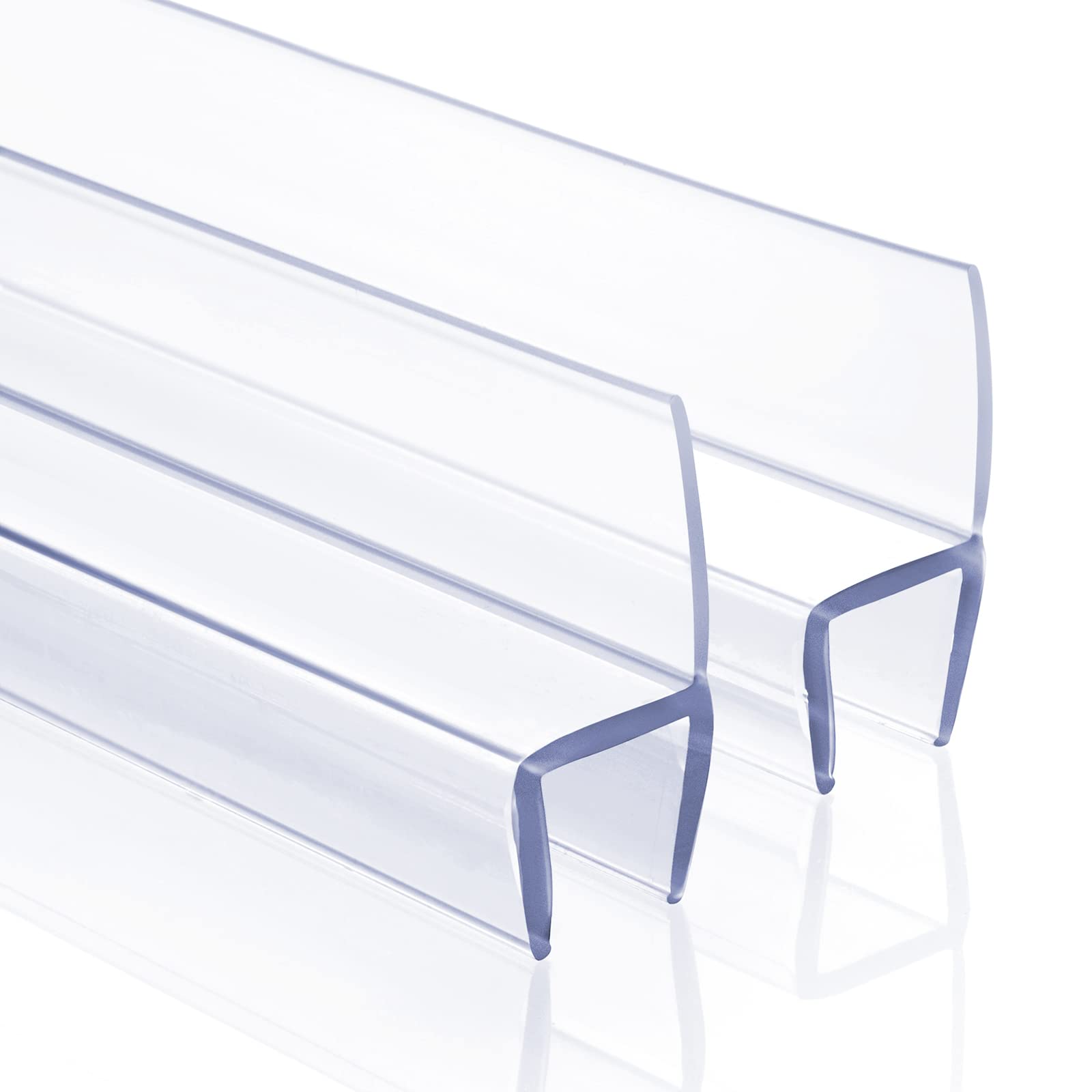 Shower Door Seal H Type, 2Pack 3/8" X 77" Frameless Shower Door Side