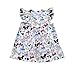 LZJLSQHYH Girls Summer Fashionable Casual Flutter Dress Children's Mickey Cotton Dress (3T) White