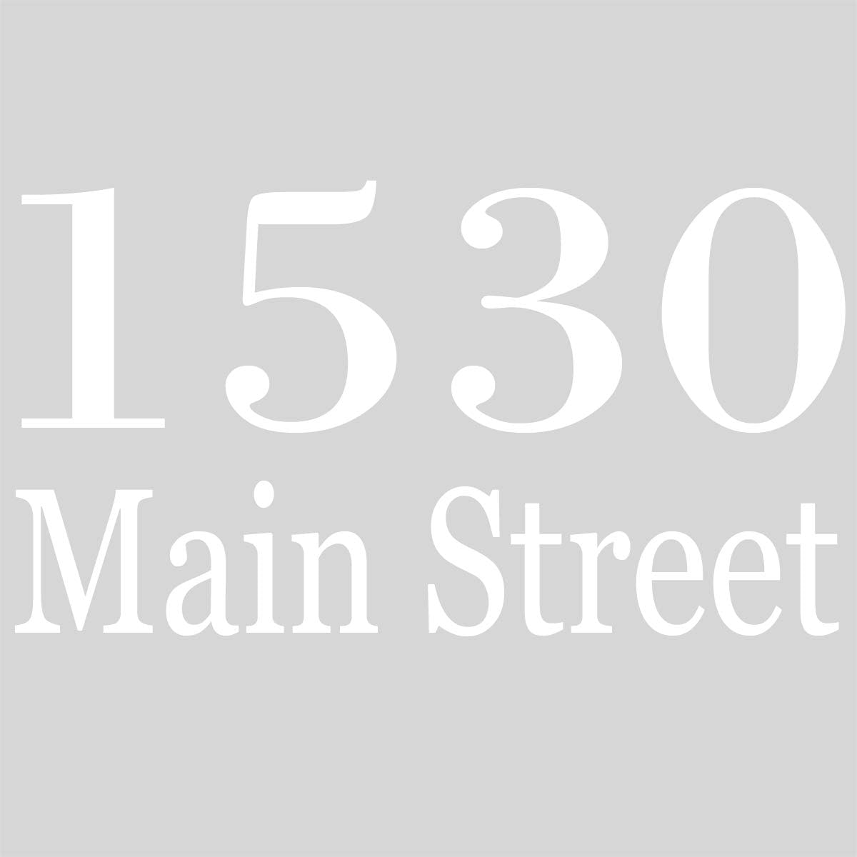 VWAQ Personalized Garbage Can Vinyl Sticker Custom Street Address Trash Bin Decal - TC17 (White)
