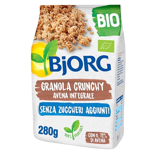 BJORG Granola Classica Avena Integrale Croccante Bio, Cereali da Colazione