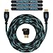 Twisted Veins HDMI Cable, 50 FT, Long High Speed HDMI Cord with Ethernet, Maximum Length Single Piece Cable – a Replacement Option for an HDMI Extension/Extender