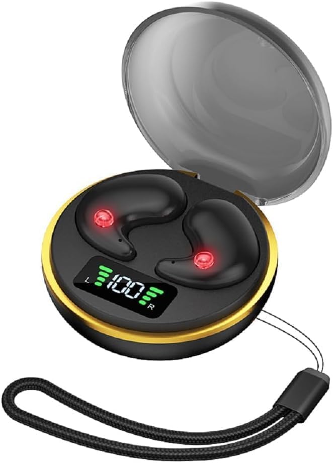 Écouteurs Bluetooth5.4,sans fil invisibles Bluetooth pour dormir sur le côté,mini écouteurs intra-auriculaires,Ecouteur Sommeil design plat confortable,IPX7...