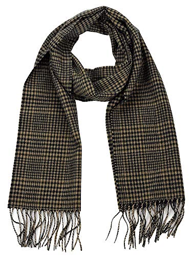 D&Y Unisex Classic Softer Than Cashmere Chevron Fringe End Scarf
