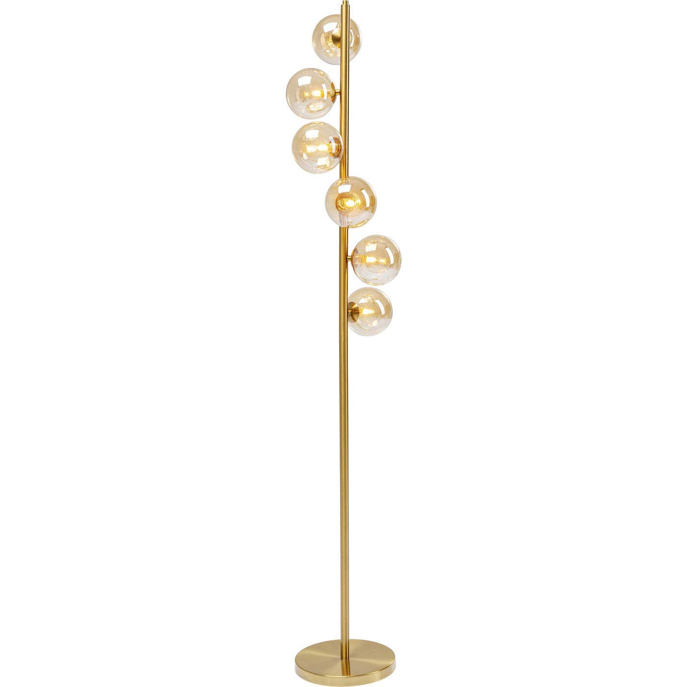 Kare Design Stehleuchte Scala Balls, Gold, 160x28x28 cm, Stehlampe, Leselampe, Stahl Gestell, Glas Schirme, Leuchtmittel nicht inklusive, Wohnzimmer