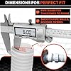 Swimables 9-100-3102 6-Ft Cuff-Less Feed Hose | Replacement for Polaris 360 Pool Cleaner | Heavy-Duty, Durable Vacuum Hose for Inground Pools | Pack of 4