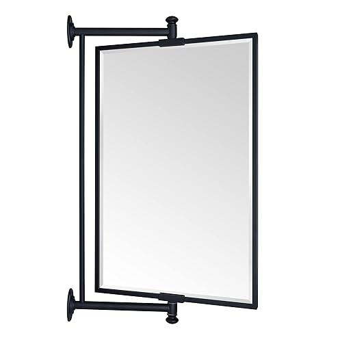 TEHOME Pivot-N-View Bathroom Mirror - Side Extentable Wall Mirror with