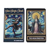 Fortune Telling Tarot Cards, Starry Space Tarot Deck, Divination Tools for Fate Reading, Standard Tarots Deck for Board Games, Ideal for Friends Gatherings