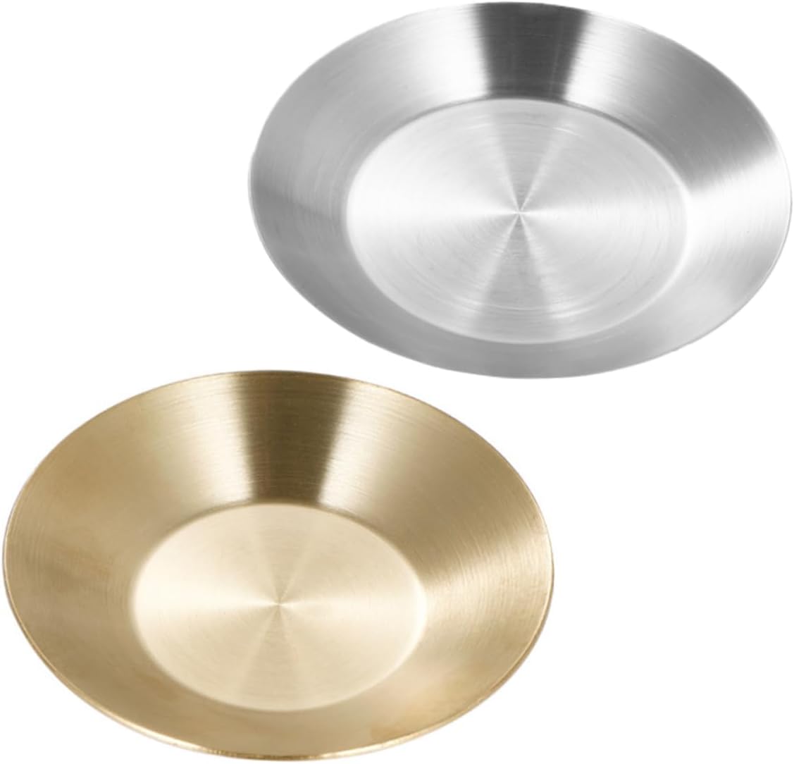 2pcs Side Dish Bowls Sauce Dishes for Serving Appetizers Rustproof Kitchen Parties and Gatherings