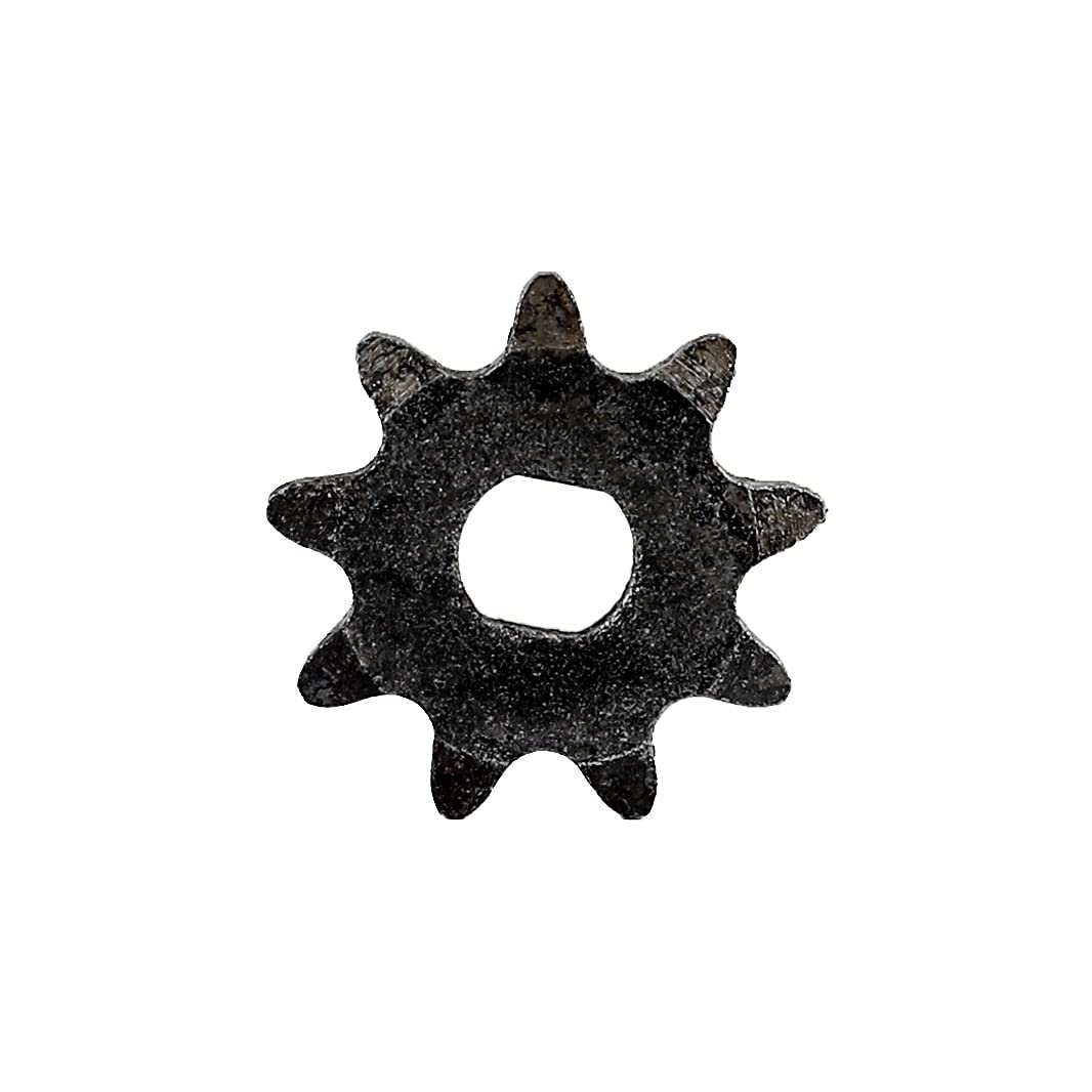 YC Yier 9 Tooth Sprocket Dual D-bore for use with #35 Chain for Electric Scooter Motors Go Kart Mini Bike ATV Quad