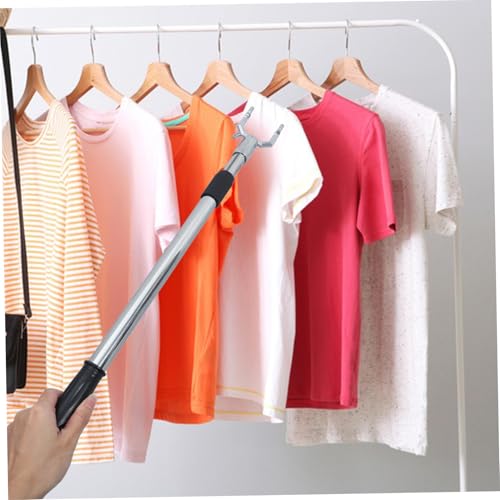 EXAOMBLE Wäschegabel Zum Trocknen Aufhängen Teleskopstange Kleiderschrank Großer Kleiderhaken Wäscheleinenstütze Teleskopschrank Verstellbare Herunterziehbare – Bild 6