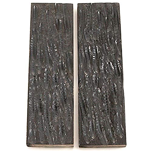 Camel Bone - Knife Handle Scales - Stag Jigged - Bark Finish - Flat