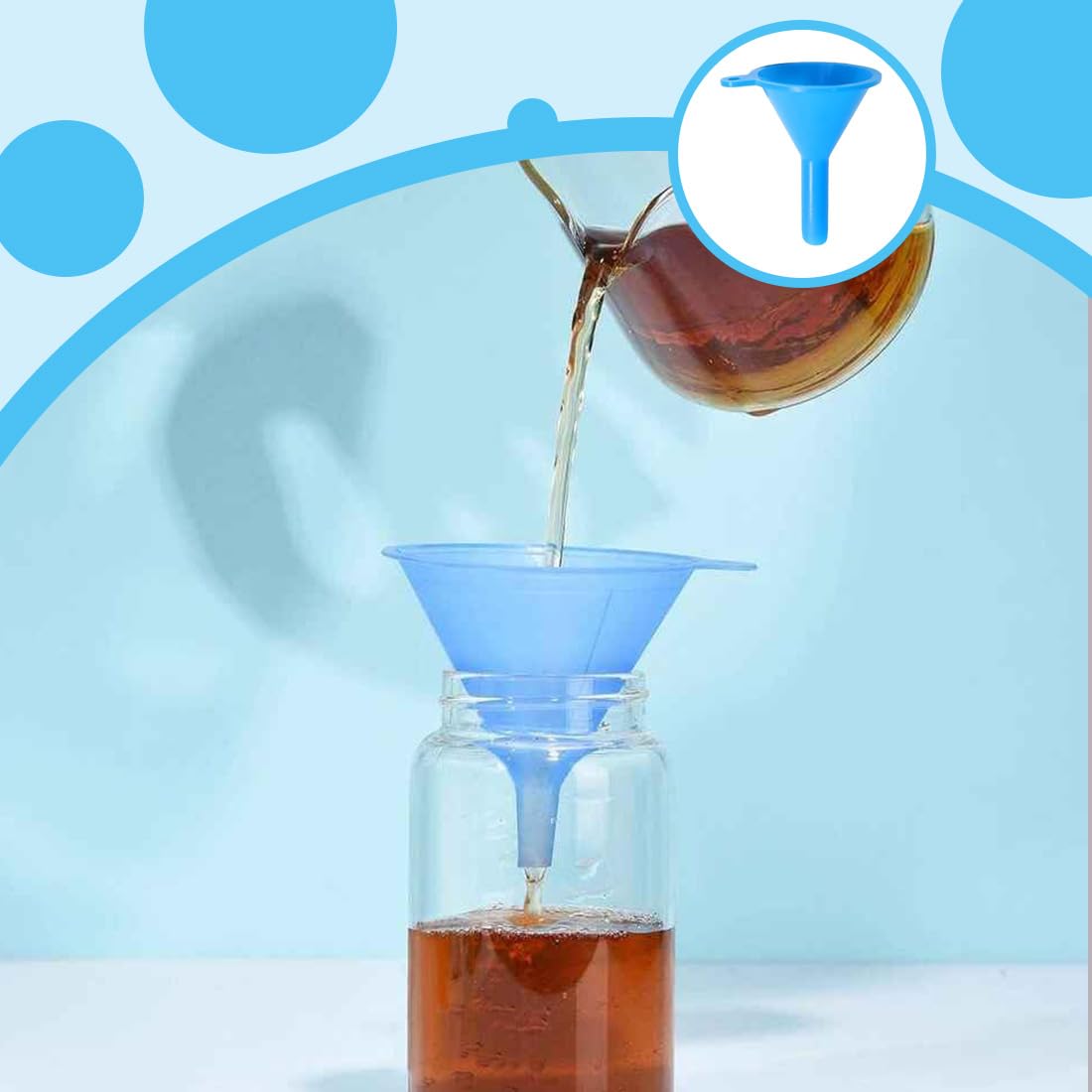 Imbuto piccolo,Piccolo imbuto in plastica, 12 pezzi, mini imbuto per riempire bottiglie, bicchieri, profumi, polveri, oli essenziali, shampoo, sabbia, bottiglie da laboratorio