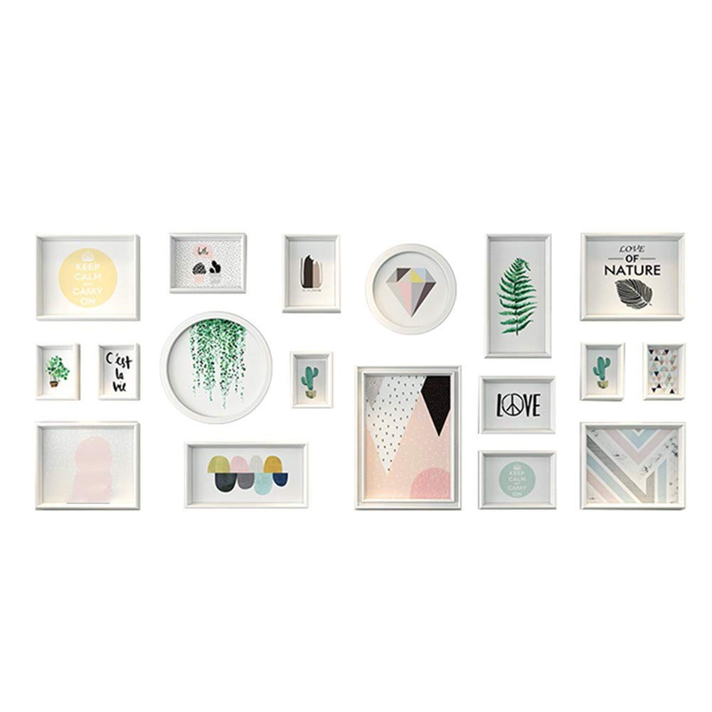 Mur photo decoratif moderne simple de salle de sejour blanc 171x72cm