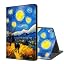 Cows in Starry Night Landscape