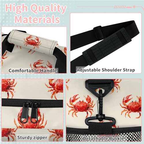 Rainbow White Clouds Love Travel Duffel Bag Weekender Overnight Bags for Women Men Foldable Waterproof Tote Bag with Trolley Sleeve3