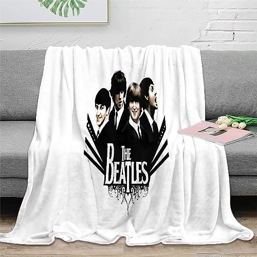 Couverture TV en Flanelle 3D The Beatles Literie en Peluche Douce Couverture Confortable pour Décoration D’Intérieur Couverture De Bureau Couverture De Sieste 100X130CM - Les Beatles, Paul McCartney, John Lennon, RIngo Starr, George Harrison Couverture TV en Flanelle 3D The Beatles Literie en Peluche Douce Couverture Confortable pour Décoration D'Intérieur Couverture De Bureau Couverture De Sieste 100X130CM