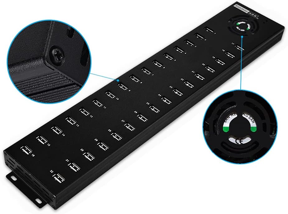 Sipolar-USB 2.0 Hub- USB Data Hubs-Refurbished and Charging with 1.5A for Mobile Phone, Cell Phone,Tablet-Applicate