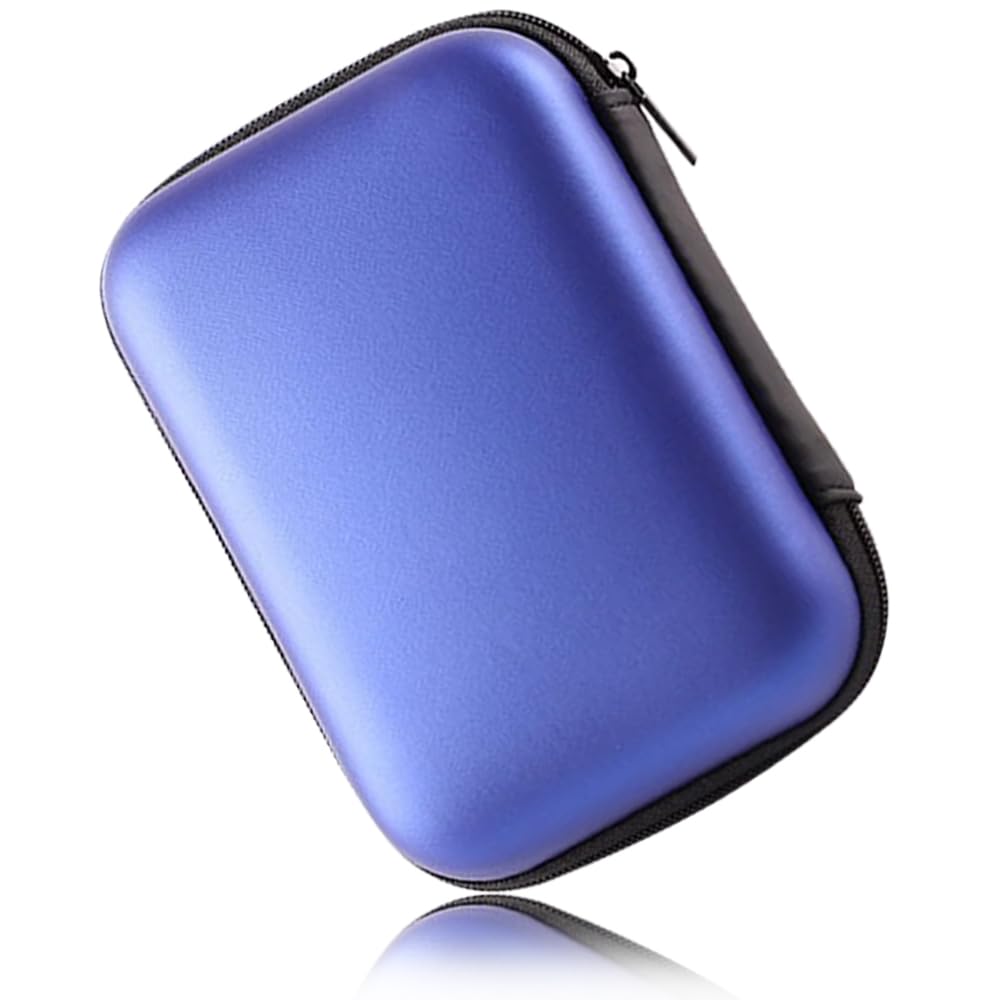 Hard Drive Carrying Case Storage Organizer Bag Multi-Purpose Universal Carry Pouch Compatible with Western Digital WD Elements Seagate, 2.5’’ EVA