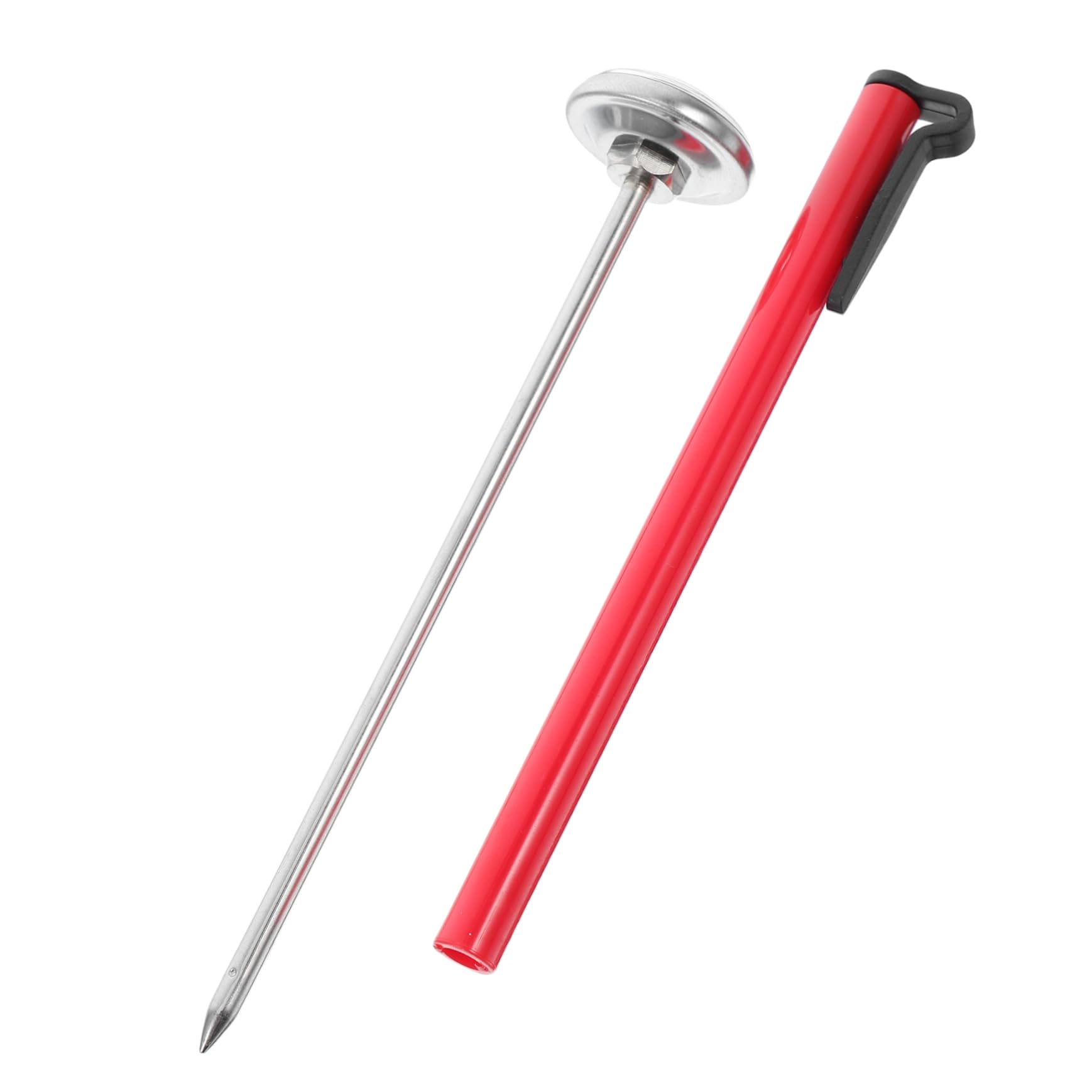 PLAFOPE Analog Meat Thermometer Stainless Steel Food Thermometer Probe for Milk Bread Wine Perfect for Oven Deep Fryer