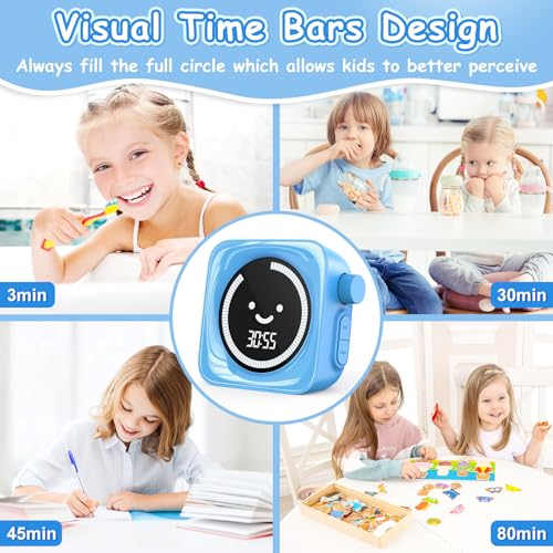 Visual Timer for Kids, 99 Minute Digital Cute Kids Visual Timer Classroom Timer for Homeschool Supplies Study Teaching Time Management Tool Countdown Timer